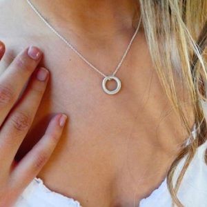 Silver Ring Holder Necklace